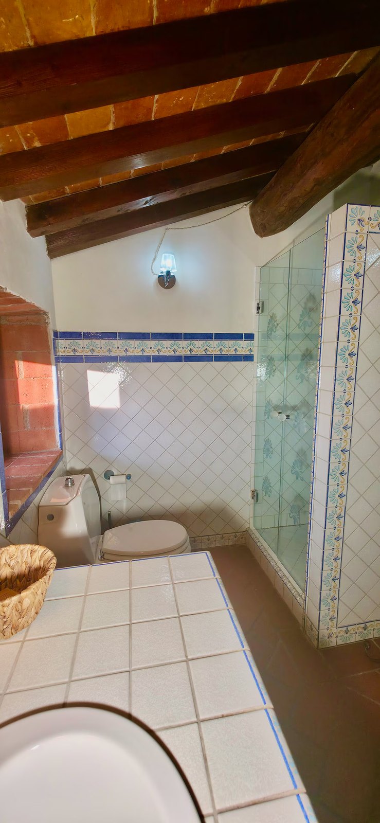 Podere Pagliaio 1 &mdash; Bagno con doccia in cristallo